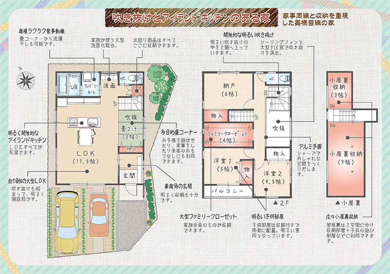 家事動線と収納を重視した奥様目線の家